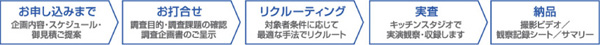 キッチン・ライブ・観察調査/標準スケジュール
